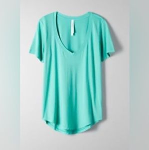 BABATON/ARITZIA Foundation v-neck turquoise